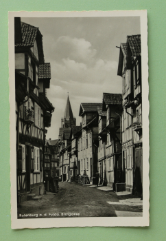 Ansichtskarte AK Rotenburg a d Fulda 1910-1930 Brotgasse Fachwerk Gebäude Architektur Ortsansicht Hessen